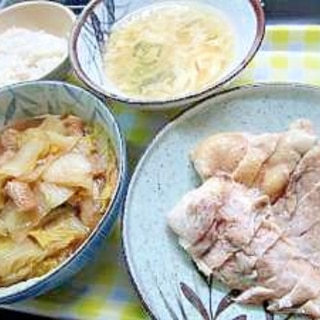 片手鍋一つで２品のおかず